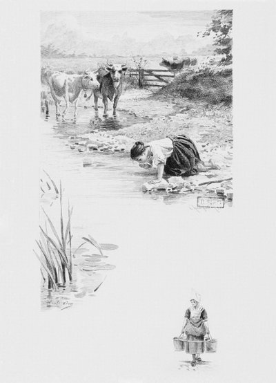 नौकर फेलिसाइट, गुस्ताव फ्लेबर्ट (1821-80) द्वारा प्रकाशित &39;ए सिंपल हार्ट&39;, 1894 से प्रकाशित, यूजीन आंद्रे चैंपियन (1848-1901) द्वारा उत्कीर्ण, पेरिस, बुकसेलर प्रकाशक ए। फेरड द्वारा लुई एमिल अदन